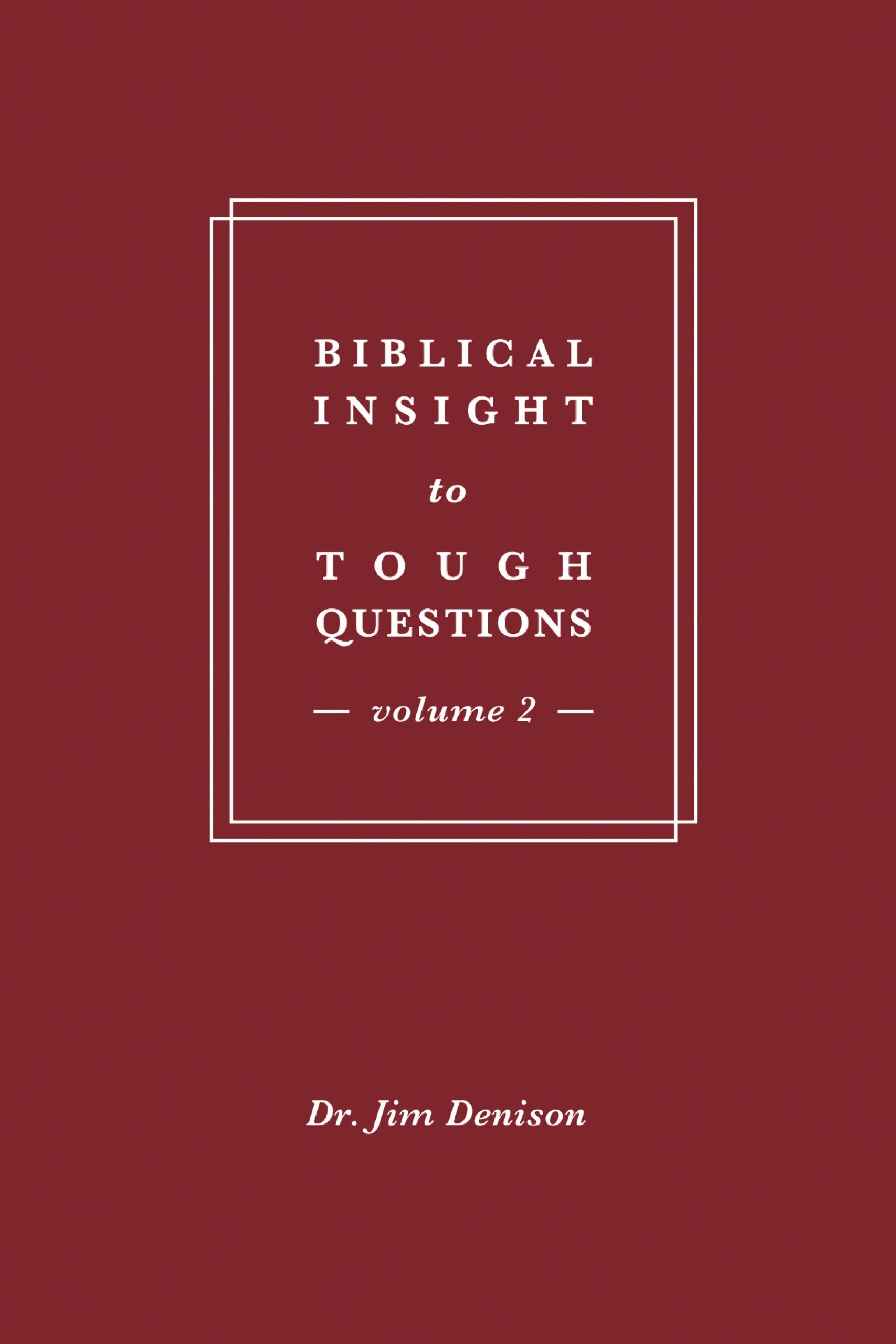 Biblical Insight to Tough Questions: Volume 2