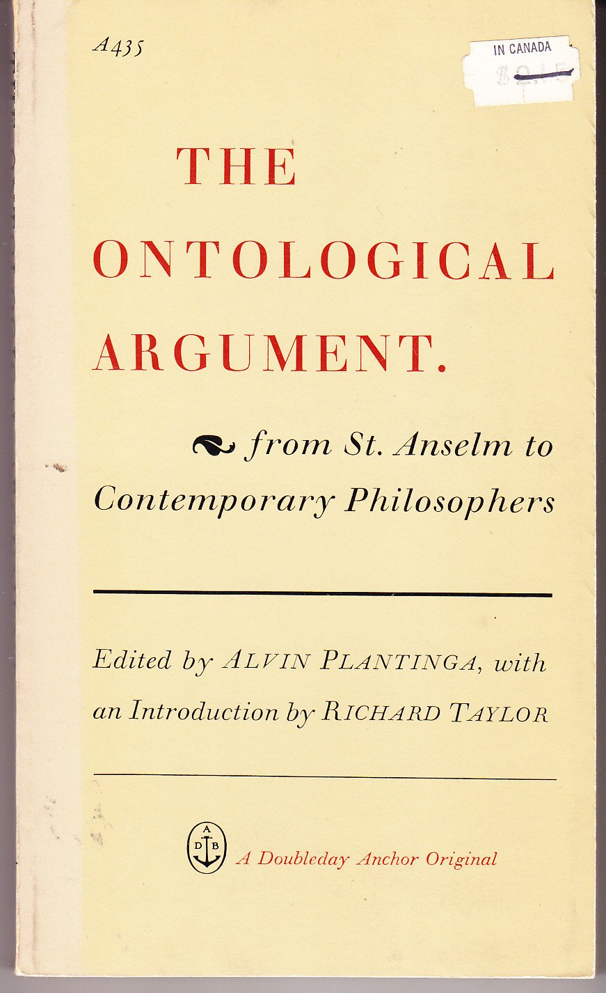 The Ontological Argument